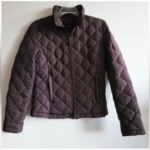 Kenneth Cole Reaction Quilted Puffer Jacket in Dark Brown